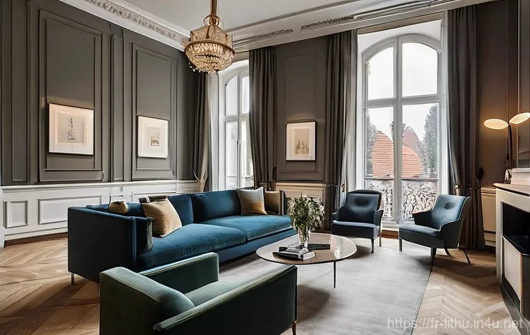 리투아니아의 유명 호텔 및 리조트 - **Vilnius - Historic Luxury Meets Modernity:**
"An interior shot of a luxurious hotel suite in V...